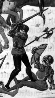 Battle between the English and the French (detail)