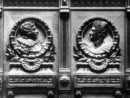 La reine Marie de Médicis et son fils, le roi Louis XIII