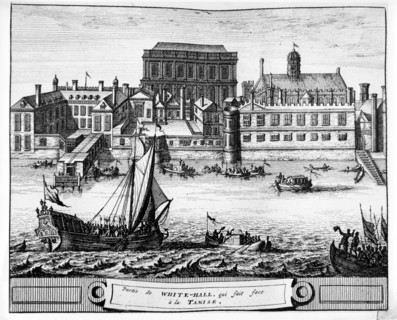 Londres, Le palais de White-Hall donnant sur la Tamise