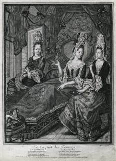 Vie quotidienne : trois femmes parlant.