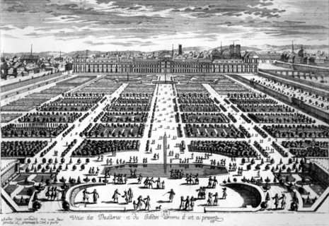 Tuileries et des jardins à Paris