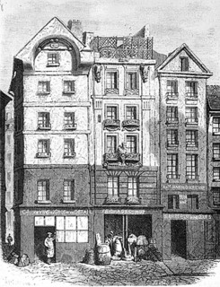 Maison devant laquelle fut assassiné Henri IV, rue de la Ferronnerie (le 14 mai 1610).