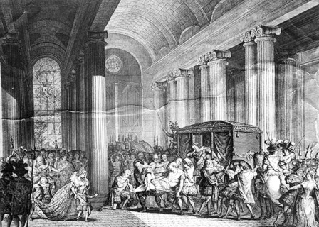 Retour du corps de Henri IV au Louvre après son assassinat