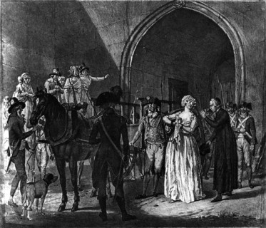 Marie-Antoinette quitte la Conciergerie.' 16 octobre 1793.