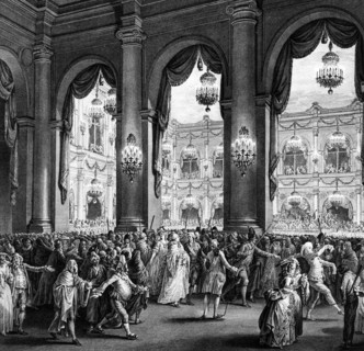 Paris. Hôtel de Ville. Janvier 1782 : Bal masqué