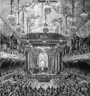 Versailles. Spectacle au grand Opéra du château.