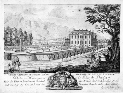 The castle of Ferney where Voltaire of 1758 to 1778 lived.