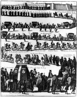 Septembre 1715 - Funérailles de Louis XIV.