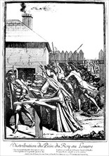 Distribution of the "King's bread" in the Louvre