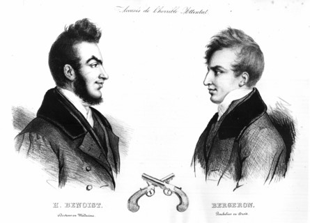 Benoist and Bergeron.  Authors of the attack against Louis-Philippe.