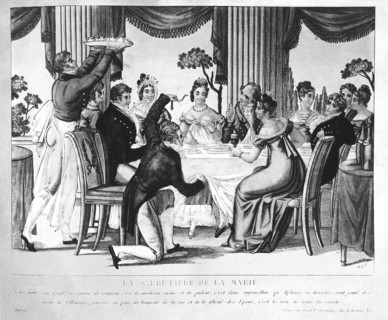 First Empire: the bride's garter
