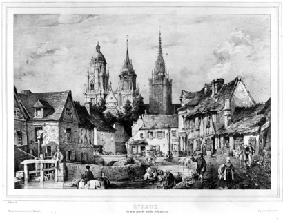 Evreux, département de l'Eure, dans la vallée de l'Iton.