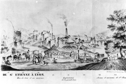 Chemin de fer de Saint-Etienne à Lyon. Exploitation de la Grande Croix.