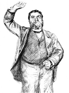 Jean Jaurès, portrait of the French politician.
