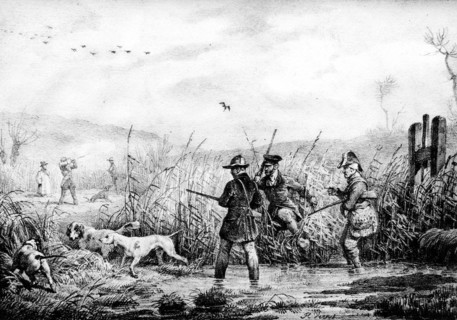 Scene of hunting.