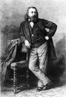 Théophile Gautier, portrait of a French poet, novelist and art critic.