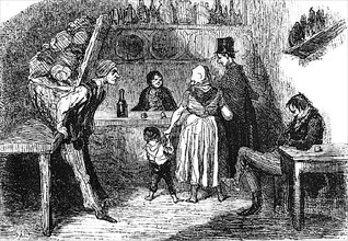 Drinking establishment or "tapis-franc" in a working-class district