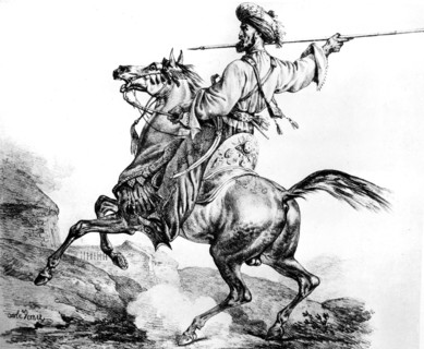 A Mameluke; soldier of a Turkish-Egyptian militia
