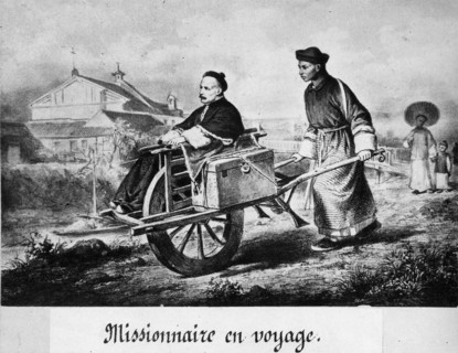 China.  Missionnaire on a journey.