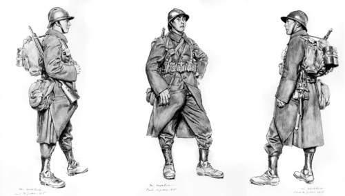 Soldats français de la première guerre mondiale