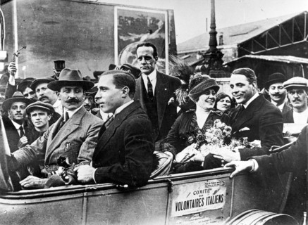 World War I.  The Garibaldi brothers go voluntary