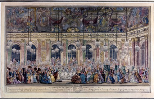 Bal des Ifs dans la galerie des Glaces à Versailles