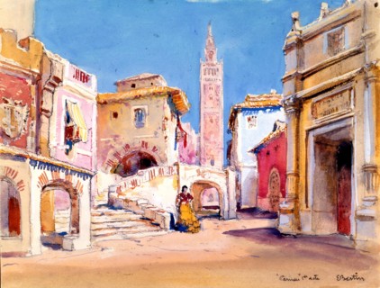 Bertin, Projet de décor pour "Carmen"