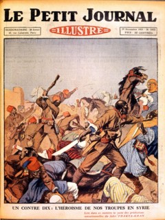 The French troops fight in Syria.  1925