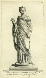 One of the girls of king Lycomède, king de Scyros.