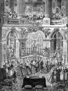The wedding of Marie-Antoinette and the Dauphin, the future Louis XVI