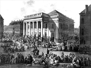 La braderie à Lille. Par Watteau.