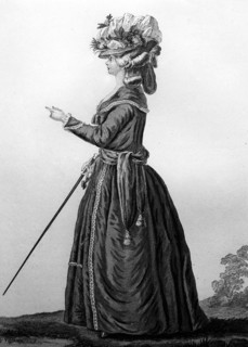 Female fashion of the morning.  Time Marie-Antoinette.