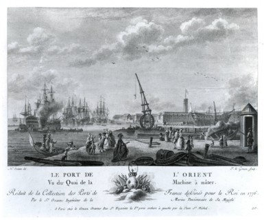 Gravure du port de Lorient
