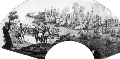 1734.  Catch of Dantzig and escape from king Stanilas.