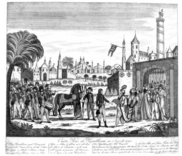 Juillet 1798. Entrée de Napoléon Bonaparte au Caire.