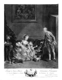 The duke and the duchess of Chartres and their children.
