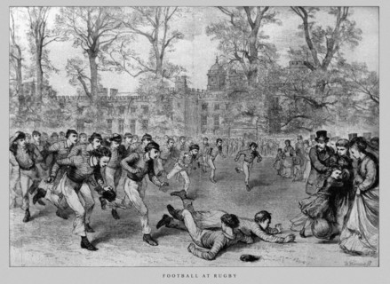 Angleterre. Début du football à Rugby.