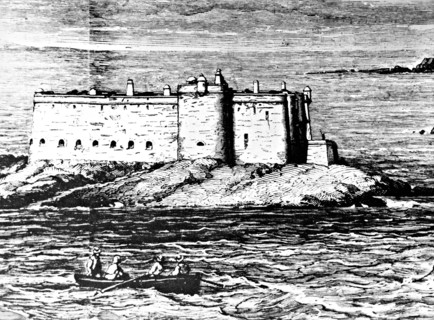 The Island of the Bull 1870 close to Morlaix