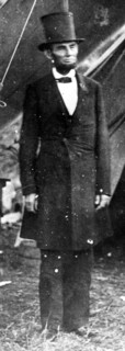 October 1862.  The United States.  President Abraham Lincoln. Detail.