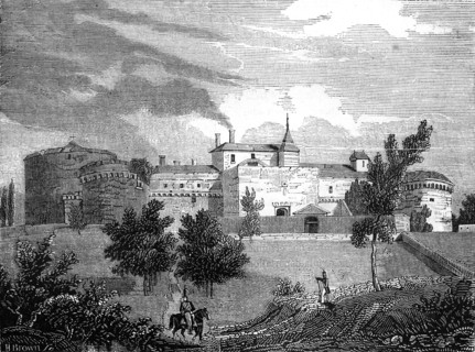 Le fort de Ham dans la Somme.1840