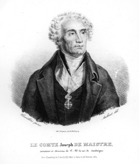 Joseph de Maistre. Homme politique, écrivain et philosophe.