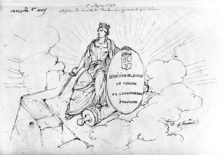 Allégorie. Révolution de 1848.