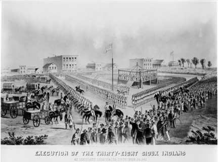 Execution of Sioux Indians in Mankato
