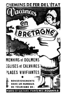 Années 30. Publicité dans la Presse. Vacances en Bretagne.
