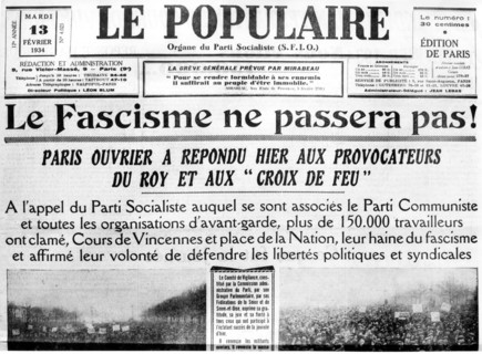"Le fascisme ne passera pas"