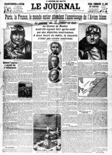 Nungesser et Coli à bord de l'Avion blanc. 1927