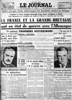 La France et la Grande-Bretagne sont en guerre avec l'Allemagne.
