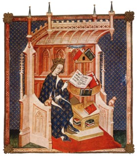 Charles V dans sa librairie (1364-1380)