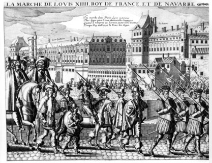 Louis XIV crossing Paris as a child