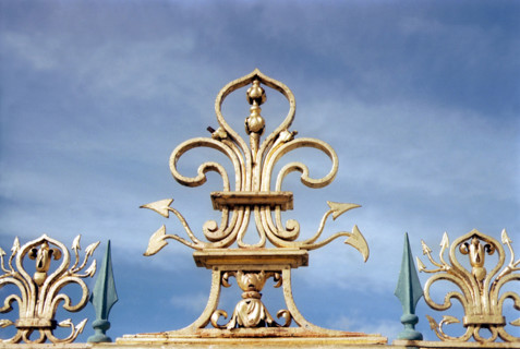 Versailles, the Grand Trianon,
close-up on a decorative element of the gate